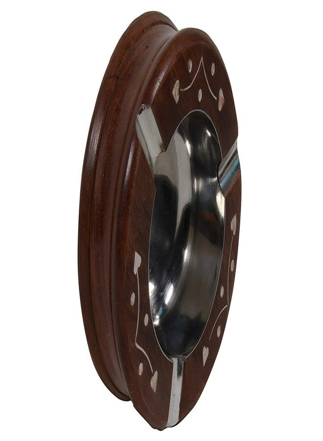 روليمولي منفضة سجائر خشبية مزخرفة من روليمولي، مصنوعة يدويًا، مزودة بثلاثة أماكن مخصصة للتدخين، مناسبة للمنزل والسيارة والمكتب، طقم من قطعة واحدة. - Image 5